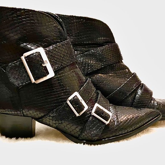 LEATHER  ANKLE BOOTS - zara - Picture 7 of 15